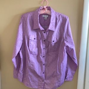 CJ Banks button down shirt Plus size 1X